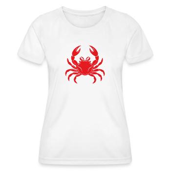 Krabbe - Frauen Funktions-T-Shirt - Weiß - Vorne - AI Model Female 172 dark (172cm)