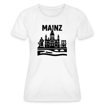 Mainz Silhouette Landmark - Women's Functional T-Shirt - white - Front - AI Model Female 172 dark (172cm)