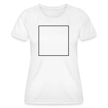 Viereck Leer - Frauen Funktions-T-Shirt - Weiß - Vorne - AI Model Female 172 dark (172cm)