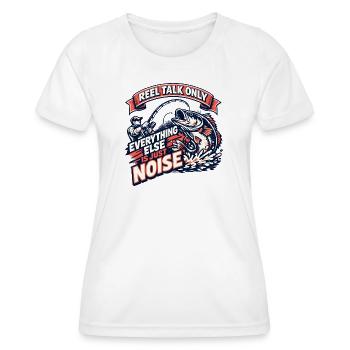 Conversation de moulinet Seulement Pêche bruyante - T-shirt sport Femme - blanc - Devant - AI Model Female 172 dark (172cm)