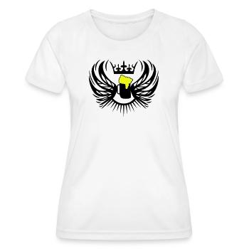 bier_wappen2 - Women's Functional T-Shirt - white - Front - AI Model Female 172 dark (172cm)