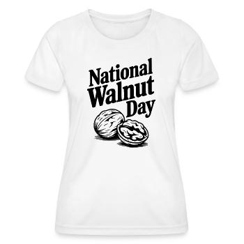 National Walnut Day - Women's Functional T-Shirt - white - Front - AI Model Female 172 dark (172cm)
