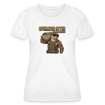 Operator Otter - Women's Functional T-Shirt - white - Front - AI Model Female 172 dark (172cm)