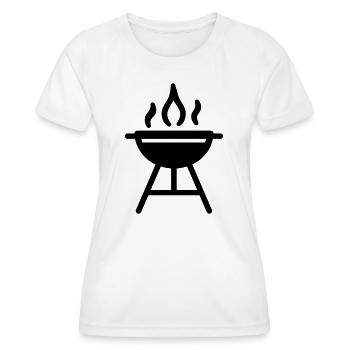 Barbecue - Women's Functional T-Shirt - white - Front - AI Model Female 172 dark (172cm)