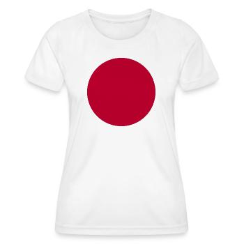 Japan Nippon Nihon JAPANISCHE Asia Sport FAN - Frauen Funktions-T-Shirt - Weiß - Vorne - AI Model Female 172 dark (172cm)