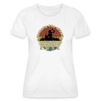 14e anniversaire Faire vibrer la foule SNG 07/2012 - T-shirt sport Femme - blanc - Devant - AI Model Female 172 dark (172cm)