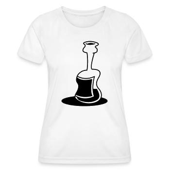 Half Full Bottle - Women's Functional T-Shirt - white - Front - AI Model Female 172 dark (172cm)