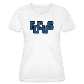 Fools Bold Block Lettering - Women's Functional T-Shirt - white - Front - AI Model Female 172 dark (172cm)