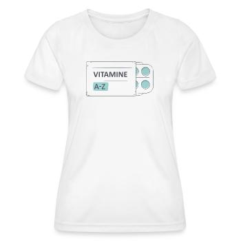 Medikamente Pillen Tabletten Packung - Frauen Funktions-T-Shirt - Weiß - Vorne - AI Model Female 172 dark (172cm)