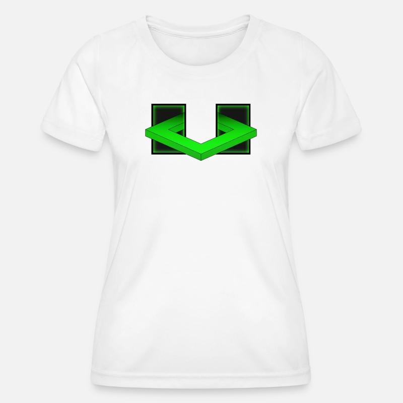 Geometric illusion - Women's Functional T-Shirt - white