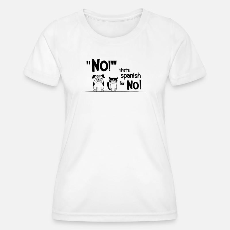 Nope. Not Today. – Sarkastischer Statement Spruch - Frauen Funktions-T-Shirt - Weiß