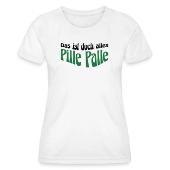 Pille Palle - Frauen Funktions-T-Shirt - Weiß - Vorne - AI Model Female 172 dark (172cm)