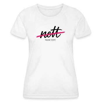 Bien - Pas aujourd’hui. C’était hier. - T-shirt sport Femme - blanc - Devant - AI Model Female 172 dark (172cm)
