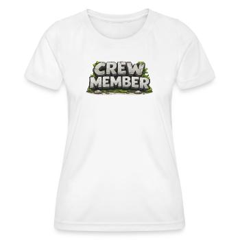 Membres de l’équipe - T-shirt sport Femme - blanc - Devant - AI Model Female 172 dark (172cm)