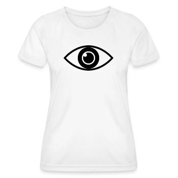 Eye - Women's Functional T-Shirt - white - Front - AI Model Female 172 dark (172cm)