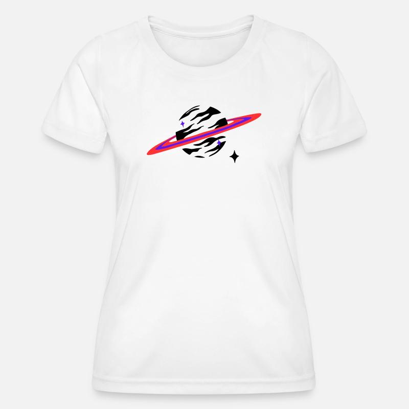 Midnight Orbit - Women's Functional T-Shirt - white