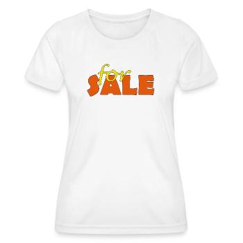 FOR SALE - Frauen Funktions-T-Shirt - Weiß - Vorne - AI Model Female 172 dark (172cm)
