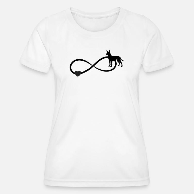 Xoloitzcuintle Infinity - Women's Functional T-Shirt - white