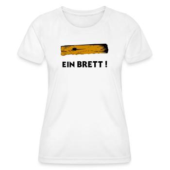 A board - Women's Functional T-Shirt - white - Front - AI Model Female 172 dark (172cm)