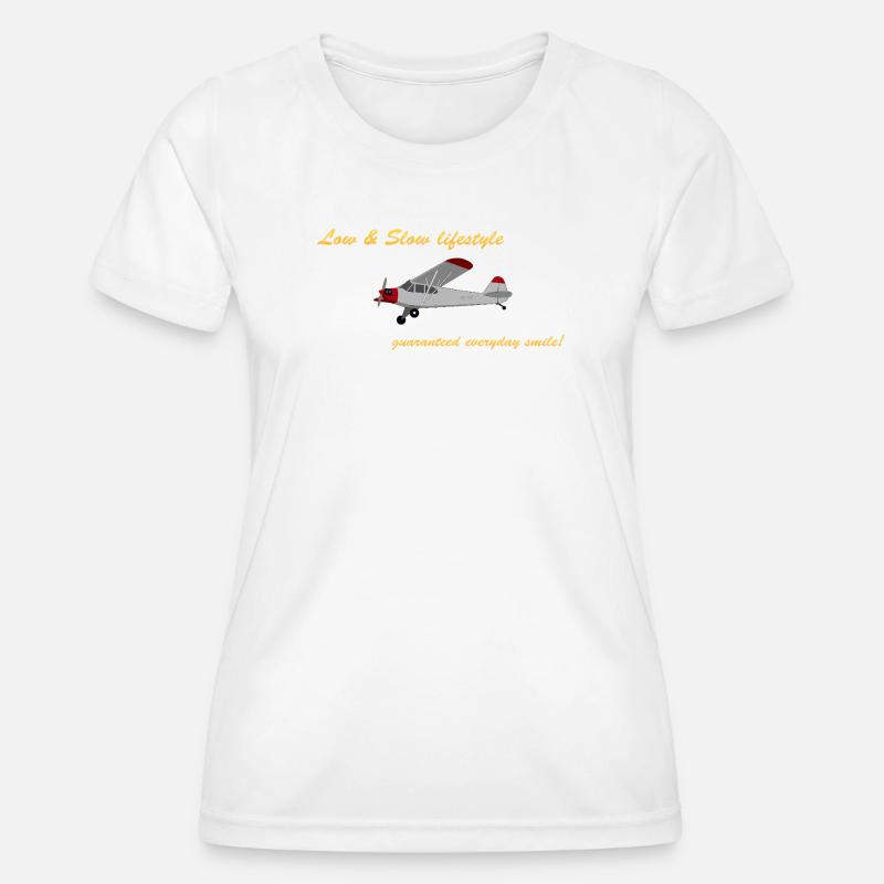 Low&Slow Piper Cub - Women's Functional T-Shirt - white