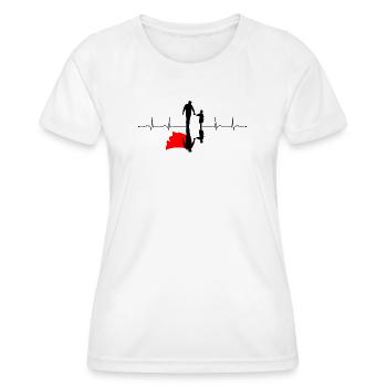 Crimson Shadow Silhouette - Women's Functional T-Shirt - white - Front - AI Model Female 172 dark (172cm)