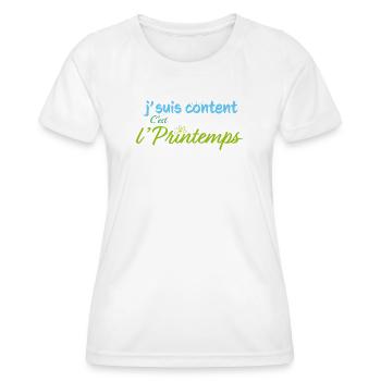 Es ist Frühling - Frauen Funktions-T-Shirt - Weiß - Vorne - AI Model Female 172 dark (172cm)