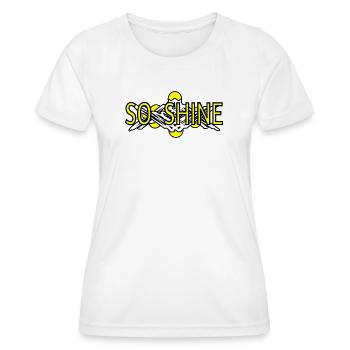 So_Shine - Women's Functional T-Shirt - white - Front - AI Model Female 172 dark (172cm)