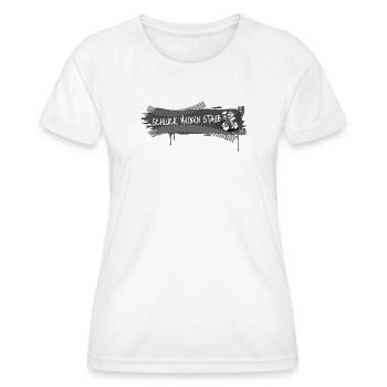 Schluck Meinen Staub Biker Grunge - Frauen Funktions-T-Shirt - Weiß - Vorne - AI Model Female 172 dark (172cm)