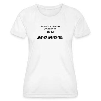 Bester Opa der Welt - Frauen Funktions-T-Shirt - Weiß - Vorne - AI Model Female 172 dark (172cm)