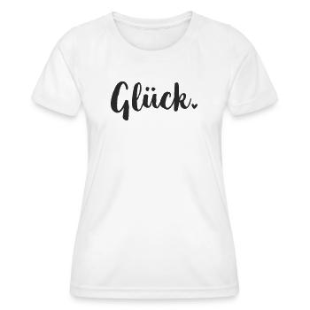 Déclaration de bonheur - T-shirt sport Femme - blanc - Devant - AI Model Female 172 dark (172cm)