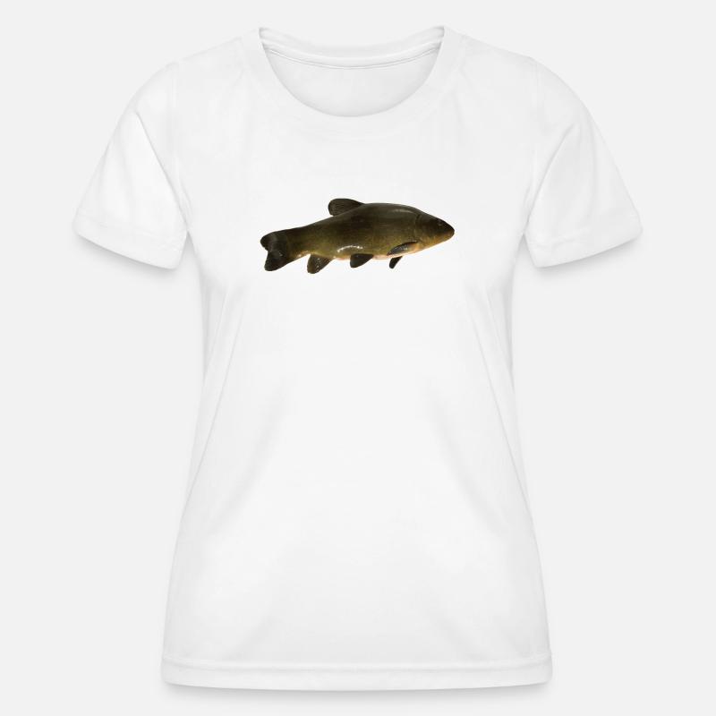 fish tench - Women's Functional T-Shirt - white