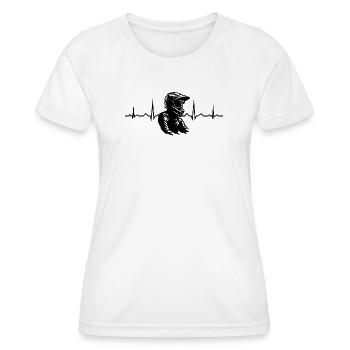 Cool motocross inspiration - Women's Functional T-Shirt - white - Front - AI Model Female 172 dark (172cm)