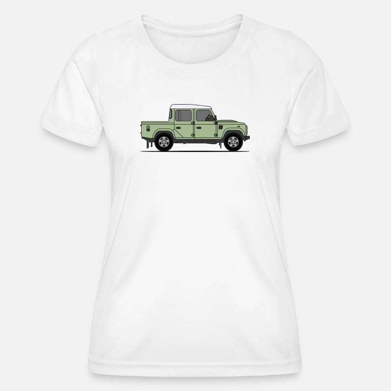 Defender Double Cab - Women's Functional T-Shirt - white