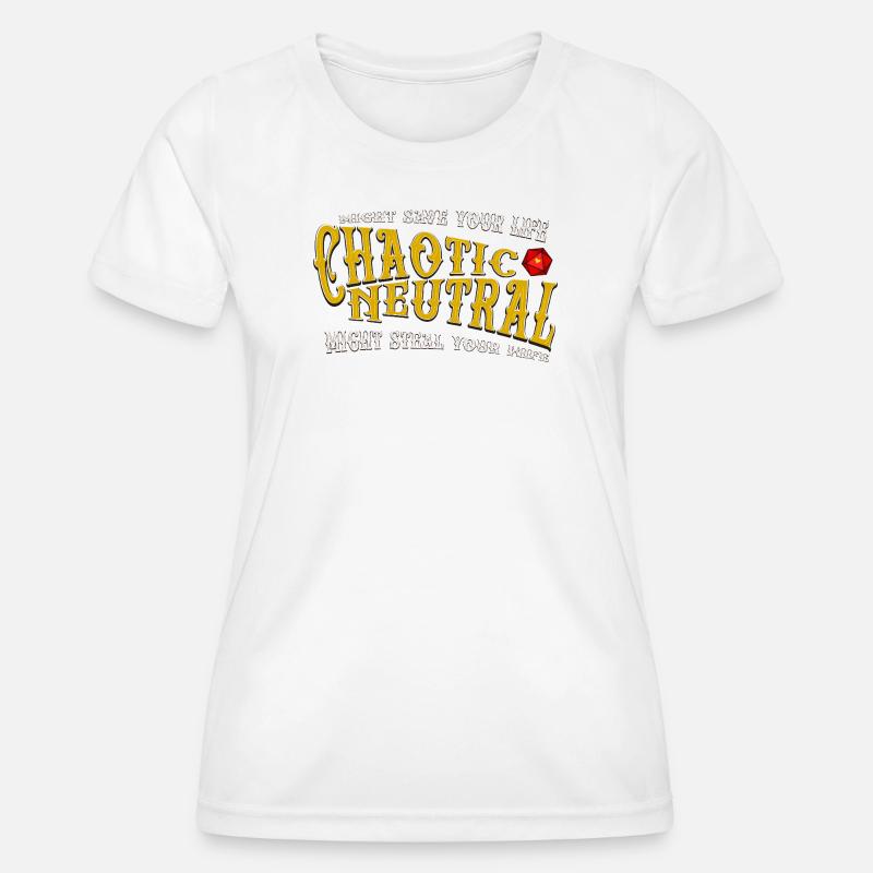 Chaotic Neutral - Women's Functional T-Shirt - white