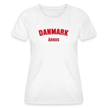 ARHUS Danmark, Danemark - T-shirt sport Femme - blanc - Devant - AI Model Female 172 dark (172cm)
