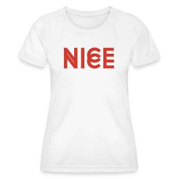 Nice Nice - Women's Functional T-Shirt - white - Front - AI Model Female 172 dark (172cm)