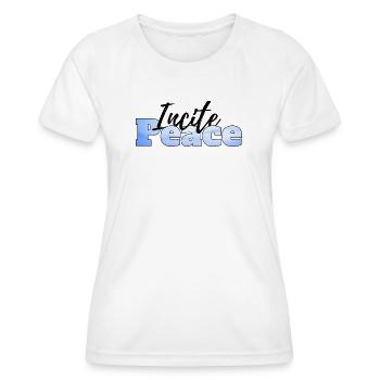Incite Peace - Women's Functional T-Shirt - white - Front - AI Model Female 172 dark (172cm)