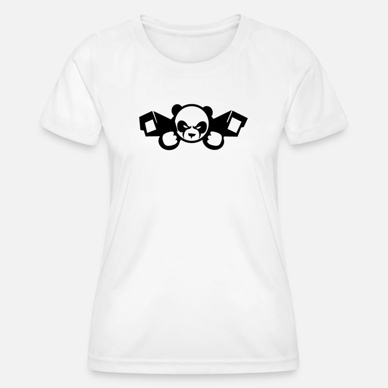 China Surveillance Panda - Women's Functional T-Shirt - white