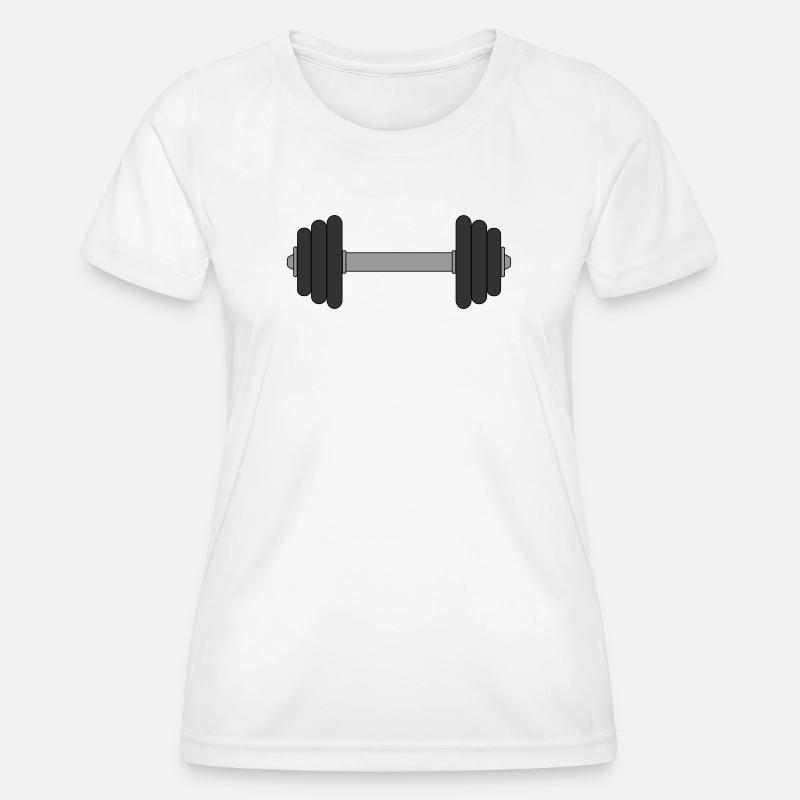 Dumbbell - Women's Functional T-Shirt - white