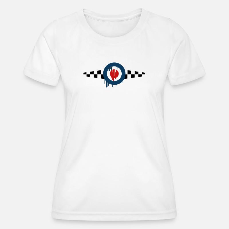 Mod Target skashirts - Women's Functional T-Shirt - white