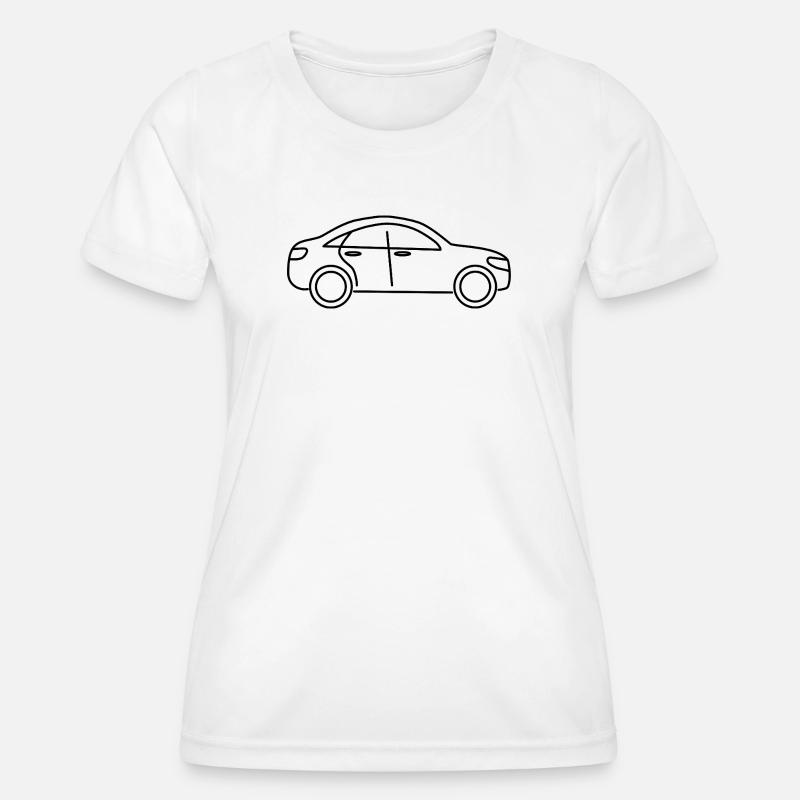 Car Design - Women's Functional T-Shirt - white