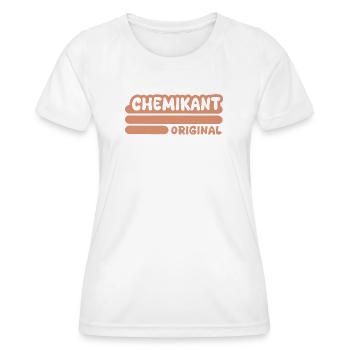 Spruch Chemikant - Frauen Funktions-T-Shirt - Weiß - Vorne - AI Model Female 172 dark (172cm)