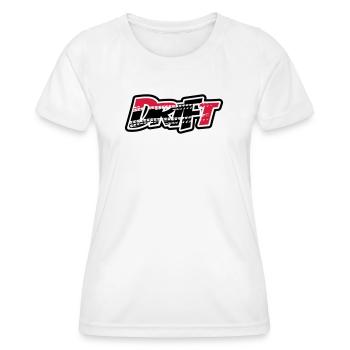 Drift Motorsport - Frauen Funktions-T-Shirt - Weiß - Vorne - AI Model Female 172 dark (172cm)