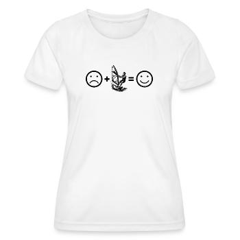 Direkte Windsurfing Aussage - Frauen Funktions-T-Shirt - Weiß - Vorne - AI Model Female 172 dark (172cm)