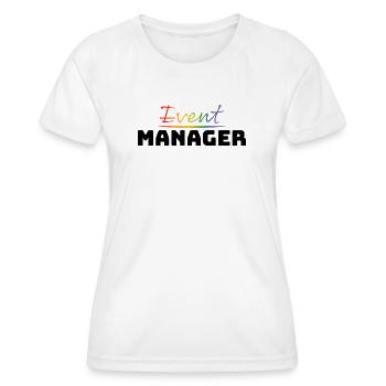 T-shirt pour CSD LGBT Event Manager - T-shirt sport Femme - blanc - Devant - AI Model Female 172 dark (172cm)