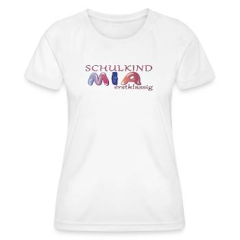 Schoolchild Mia School - Women's Functional T-Shirt - white - Front - AI Model Female 172 dark (172cm)