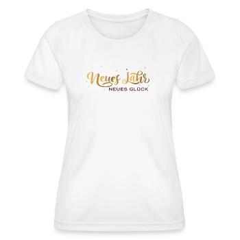 Neues Jahr Neues Glück  - Frauen Funktions-T-Shirt - Weiß - Vorne - AI Model Female 172 dark (172cm)