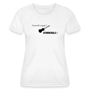 Romantic guitar solo - Women's Functional T-Shirt - white - Front - AI Model Female 172 dark (172cm)