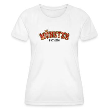 Münster gegründet 2006 - Frauen Funktions-T-Shirt - Weiß - Vorne - AI Model Female 172 dark (172cm)