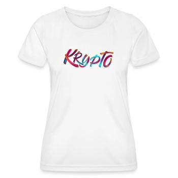 Krypto / Crypto - Women's Functional T-Shirt - white - Front - AI Model Female 172 dark (172cm)